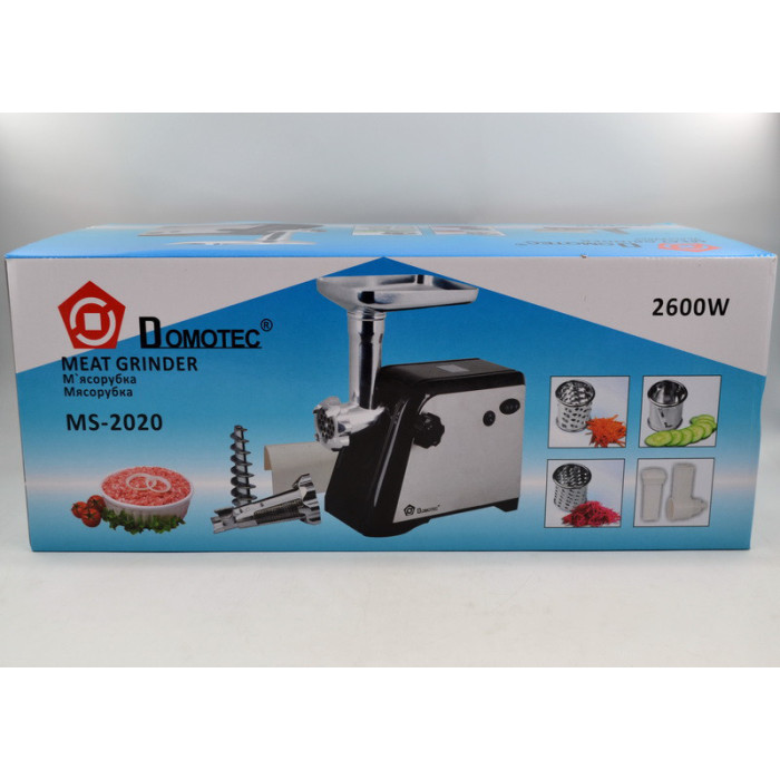 Електром'ясорубка + парасолька 2600 W 5B1 DOMOTEC MS-2020/ 4335 (4 шт./ясть)