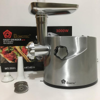 Електром'ясорубка 3000W металевий корпус DOMOTEC MS-2021/4336 (2 шт./ясть)