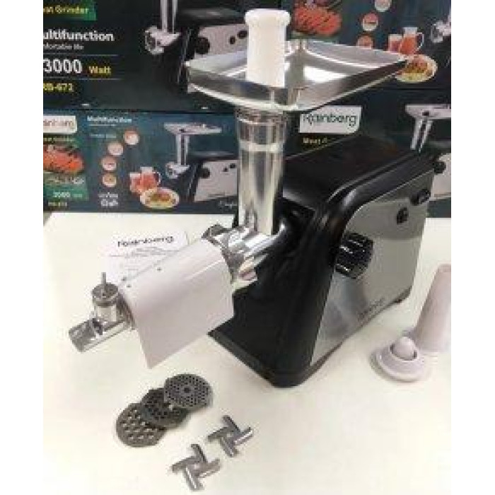Електром'ясорубка +соковичавниця RAINBERG RB-673 A/ 3800 Watt (4 шт./ясть)