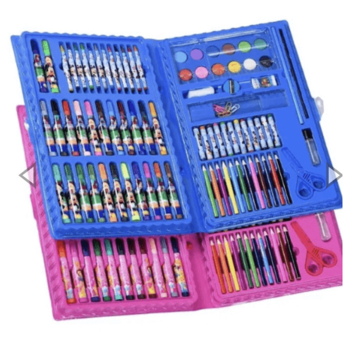 Набір для дитячої творчості у валізі з 86 предметів синій EL-1095 (24 шт./ясть)