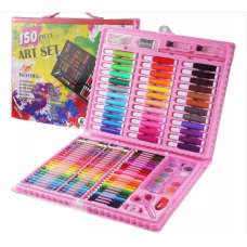 Набір для дитячої творчості у валізі з 150 предметів рожевий EL-1095-1 (20 шт./ясть)