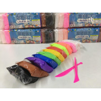 Пластелін 12 кольорів SK 13G-12 CLAY BK 1012 (200 шт./яйл)