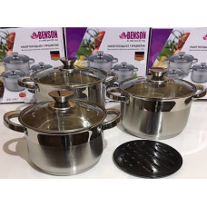 Набір каструль 7 предметів BN-242 (4 шт.)
