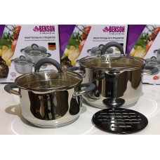 Набір каструль 3 л/5.1 + підставка BN-237 (4)