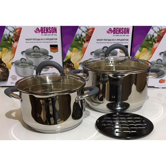 Набір каструль 3 л/5.1 + підставка BN-237 (4)