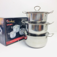 Набір каструль UNIQUE UN-5071 6 пр (20,22.24 см) (12 шт./ясть)