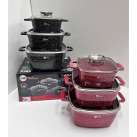 HK-322 Посуд Набір квадратних казанів Higher Kitchen (4)