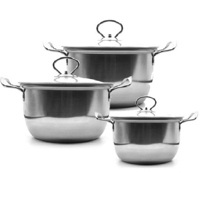 Набір каструль UNIQUE UN-5074 6 пр (18,20,22 см) (12 шт./ясть)