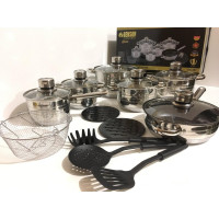 Набір каструль неірж 18 пр BN-197 (2 шт./ясть)