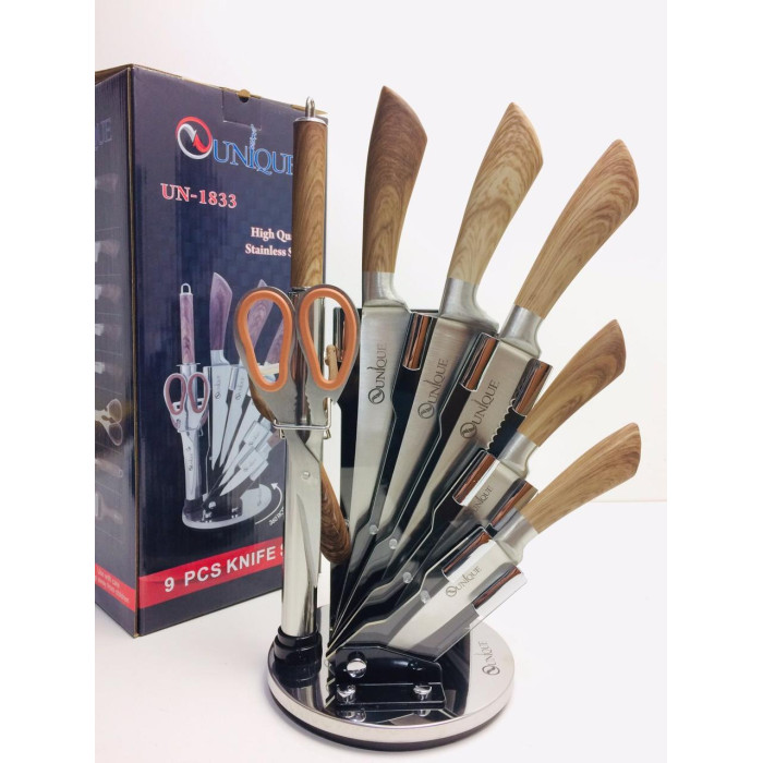 Набір Ніжів UNIQUE UN 1833 (6 шт./яск.)