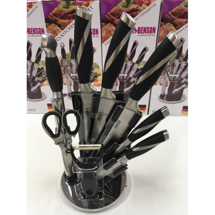 Набір ножів 8 предметів BENSON BN-402 (6 шт.)