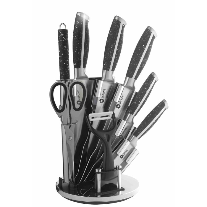 Набір ножів на підставці ZP-076