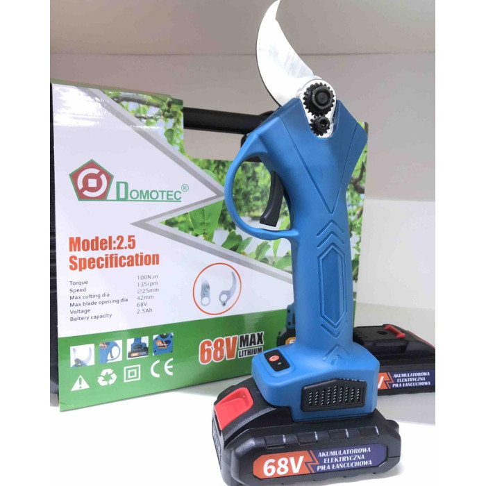 Електричний секатор 2.5 на 2 АКБ 68v ART 8500 (10)