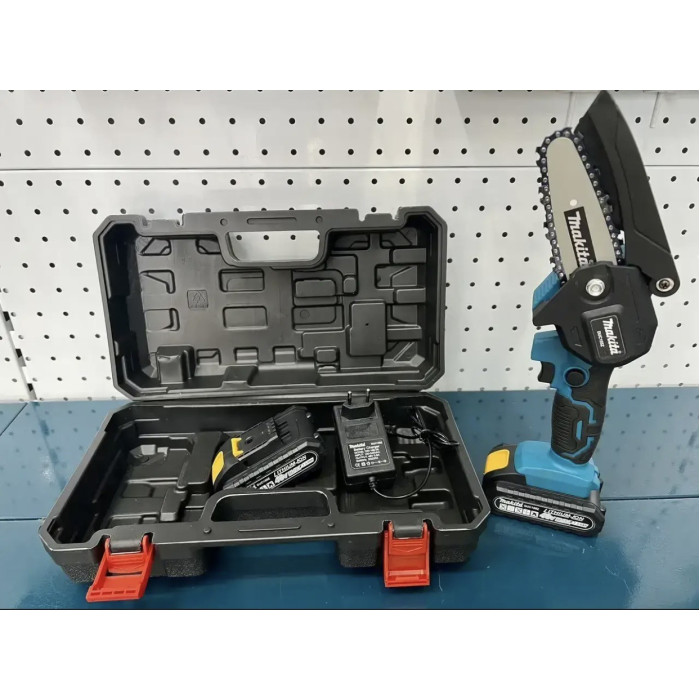 Акумуляторна ланцюгова мініпила MAKITA для обрізання дерев і розпилювання дров DUC 155Z 48V (10)