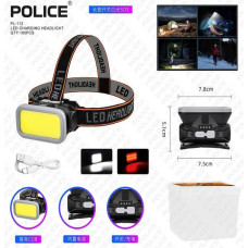 PL 112 Ліхтарик налобний акамуляторний з функцією білого та червоного світла,type-c (180)