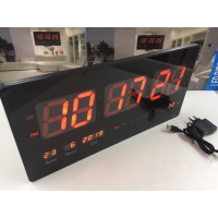 Електронний настінний годинник VST-4622-1/1237 RED/ 23cm*45 cm*3cm (12 шт./яский)