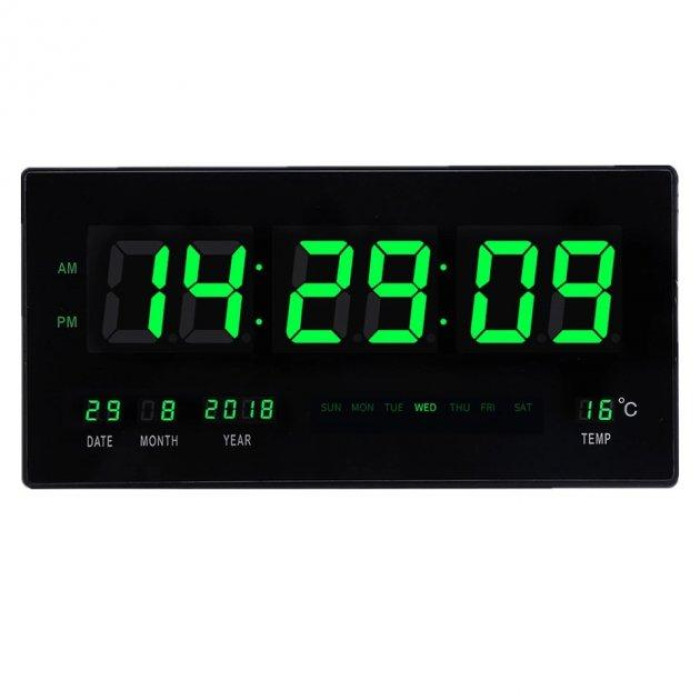 Електронний настінний годинник VST 4622-4/ WL 1217/TM-0181 Green/ 23cm*45cm*3cm (12)