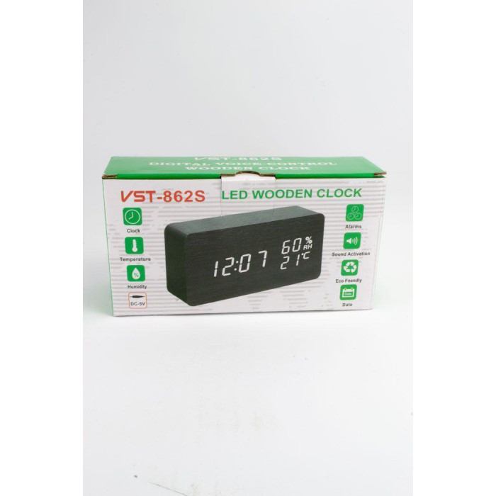 Настільний годинник від мережі +батарейка ART-862S/6770 (80 шт./ясть)