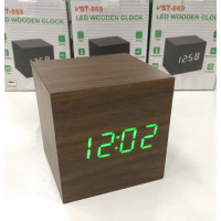 Настільний годинник від мережі +батарейка ART-869 (120 шт)