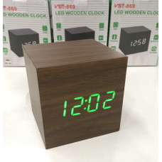 Настільний годинник від мережі +батарейка ART-869 (120 шт)