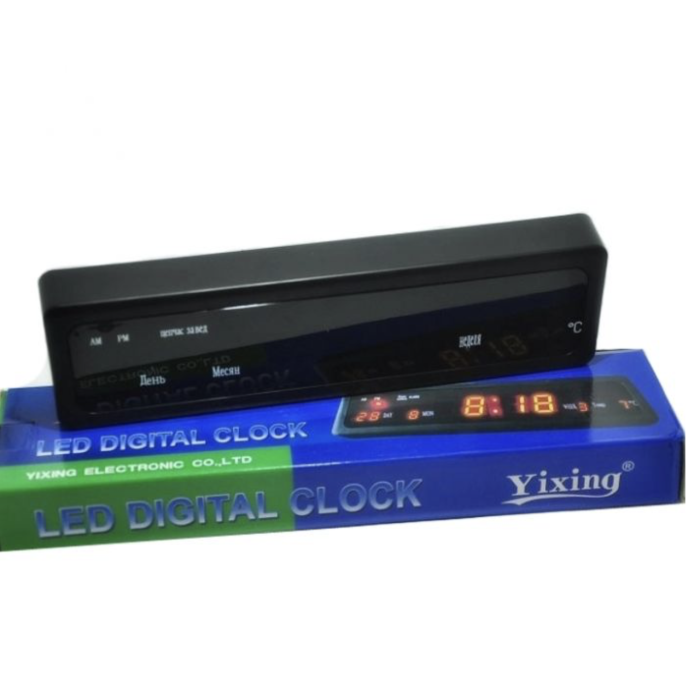 Настільний електронний годинник Yixing CX 808/ 1230 green (50)