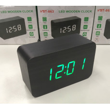 Настільний годинник від мережі + батарейки ART-863 (100 шт./яск.)