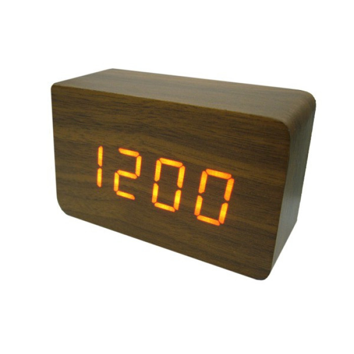 Настільний годинник від мережі + батарейки ART-863 (100 шт./яск.)