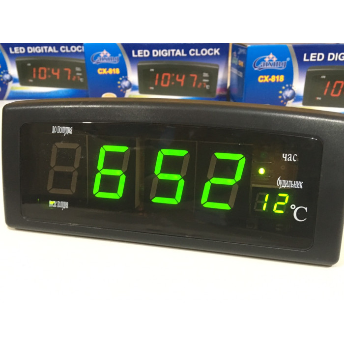 Настільний електронний годинник VST-818/1225 (50 шт./яскравий)