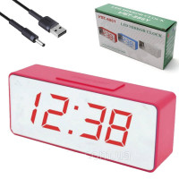 Настільний годинник від мережі +батарейка ART-886Y-1 (120 шт)