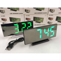 Настільний годинник електронний VST-3618L/ 5096 GREEN (80 шт./яскравий)