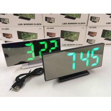 Настільний годинник електронний VST-3618L/ 5096 GREEN (80 шт./яскравий)