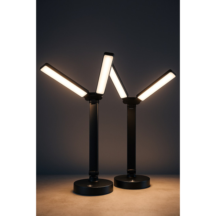 Настільна лампа акумуляторна DIGAD 1960/9206 LED сенсор BLACK (40)