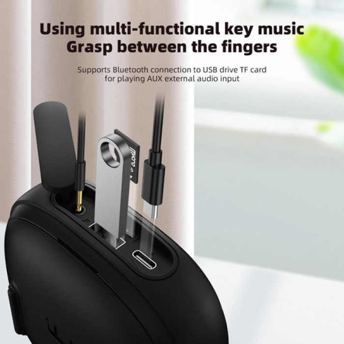 Bluetooth-колонка з навушниками TG813, з функцією speakerphone, радіо (60)
