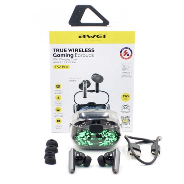 Bluetooth навушники AWEI T52 PRO TWS Bluetooth (120 шт./ящ)