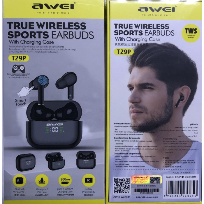 Bluetooth навушники AWEI T29 (120)