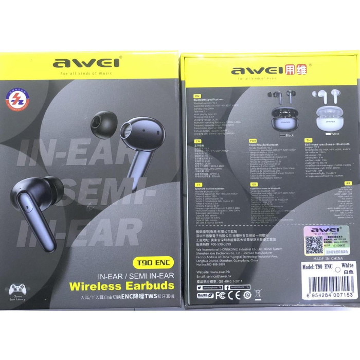 Bluetooth навушники AWEI T90 ENC (120)