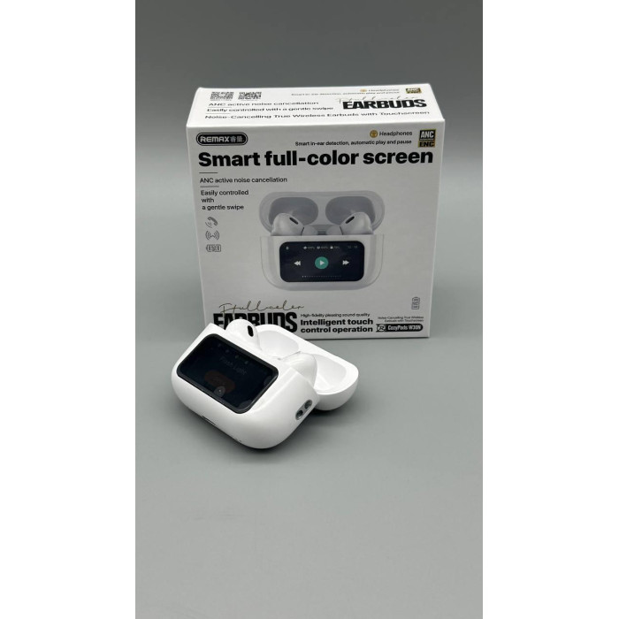 Гарнитура Bluetooth REMAX Noise-Cancelling True Earbuds with Touchscreen CozyPods W30N