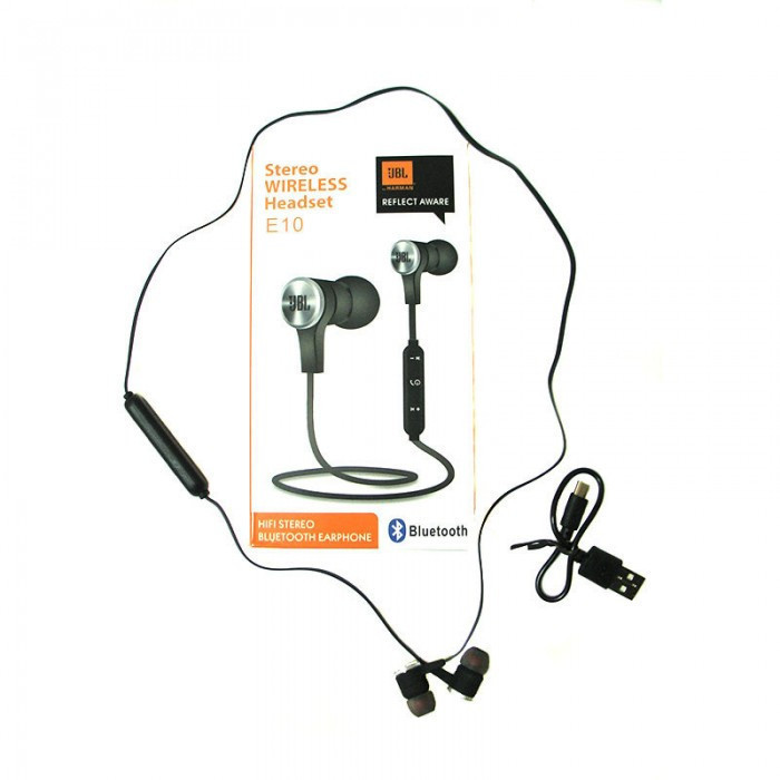 Навушники вакуумні з мікрофоном Bluetooth JBL T-E10BT (400)
