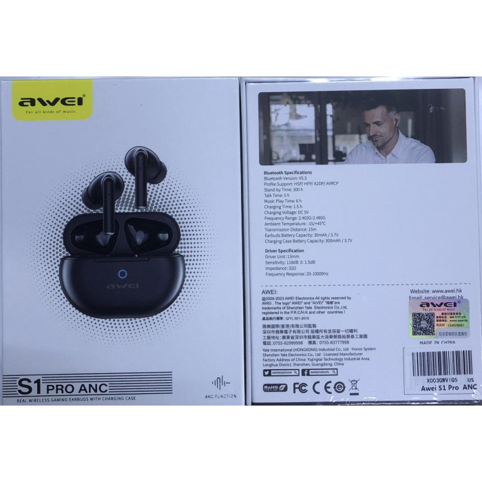 Bluetooth навушники AWEI S1 Pro ANC (120)