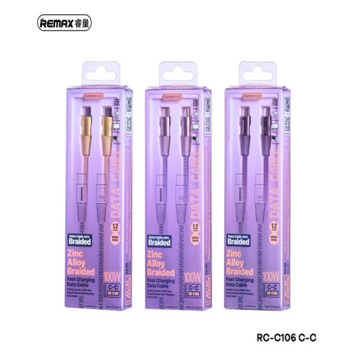 Кабель Remax RC-C106 Type-C-Type-C 100W