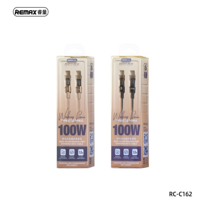 Кабель Remax RC-C162 Type-C-Type-C 100W