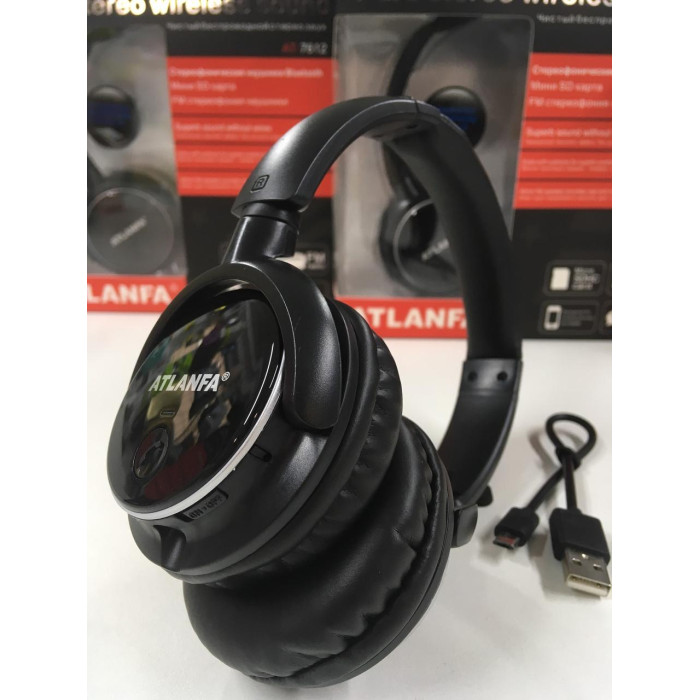 Навушники зі ст. MP3 плеєром + Bluetooth AT-7612 (40 шт./яский)