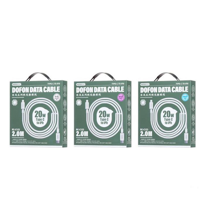 Кабель Remax RC-C123 Type-C- iPh 2m 20W