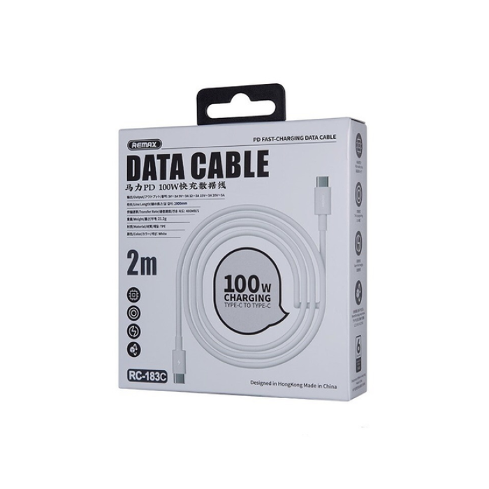 Кабель Remax RC-C183c Type-C-Type-C (2m) 100W