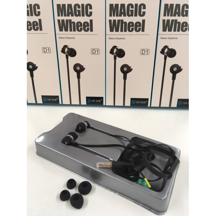 Навушники вакуумні з мікрофоном Celebrat D1/ 7486 (200 шт/ящ)