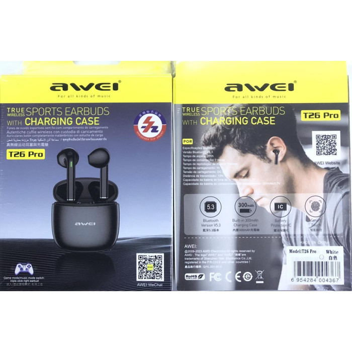 Bluetooth навушники AWEI T26 Pro (120)