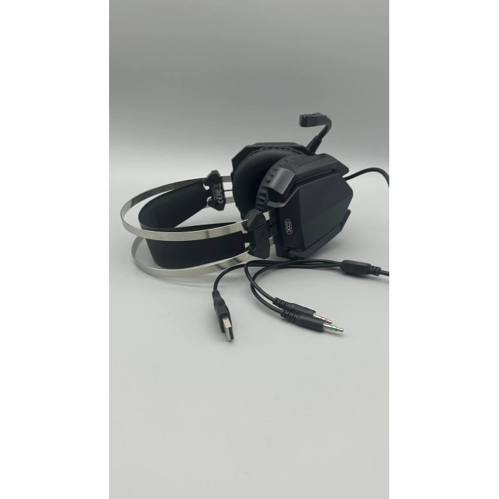 Навушники провідні XO. GE-07 Static RGB Long mic Gaming Headphones USB+Dual 3.5mm (40)