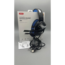 Навушники провідні XO. GE-08 Static RGB Long Mic Headworn Game Earphones USB+Dual 3.5mm (40)