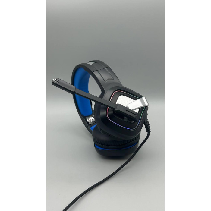 Навушники провідні XO. GE-08 Static RGB Long Mic Headworn Game Earphones USB+Dual 3.5mm (40)