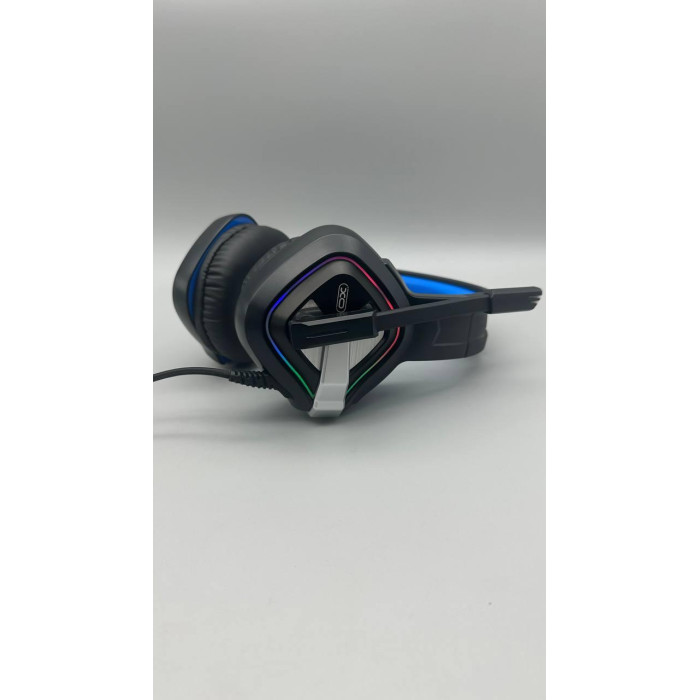 Навушники провідні XO. GE-08 Static RGB Long Mic Headworn Game Earphones USB+Dual 3.5mm (40)